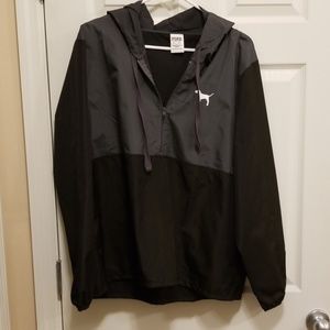 PINK black/grey windbreaker